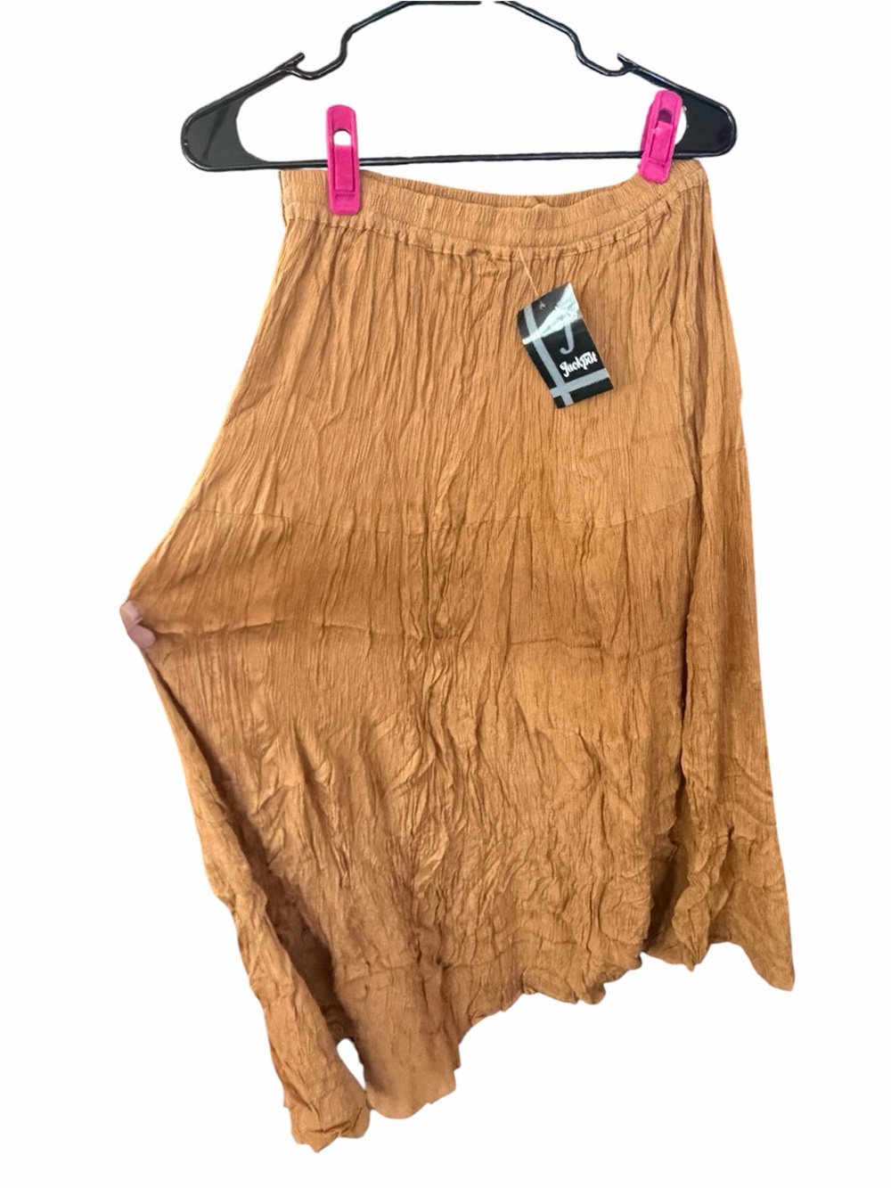Women's brown camel Boho Skirt made in India